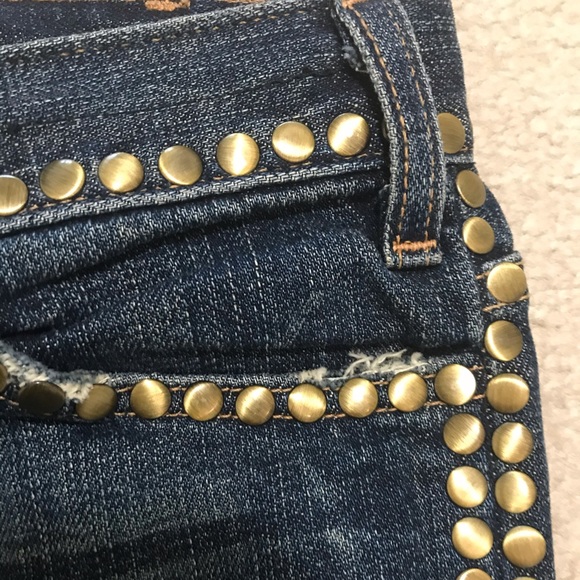 Current Elliott gold studded jeans - Picture 8 of 15